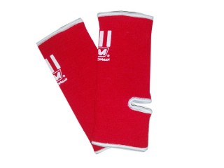 Kids Muay Thai Boxing Ankle protectors : Red